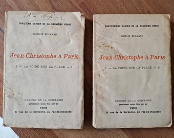 Cahiers de la quinzaine - Jean Christophe à Paris - "La foire sur place" - En deux volumes (Tome 1 et 2) - 22 et 29 mars 1908