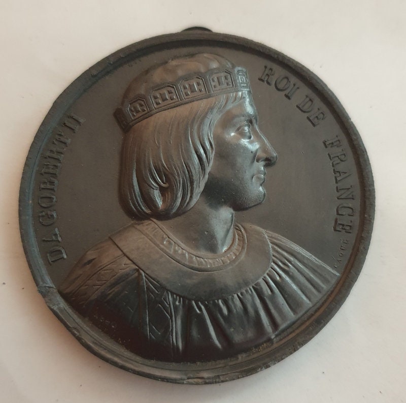 Armand Auguste Caqué | 1795-1881, d'après Médaille en Étain Dagobert Ii