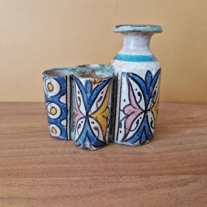 Calamaio miniatore - Marocco, Fez - Said Douaia - In terracotta policroma