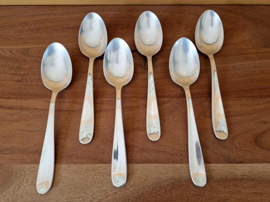 6 petites cuillères en métal argenté - AXS Design