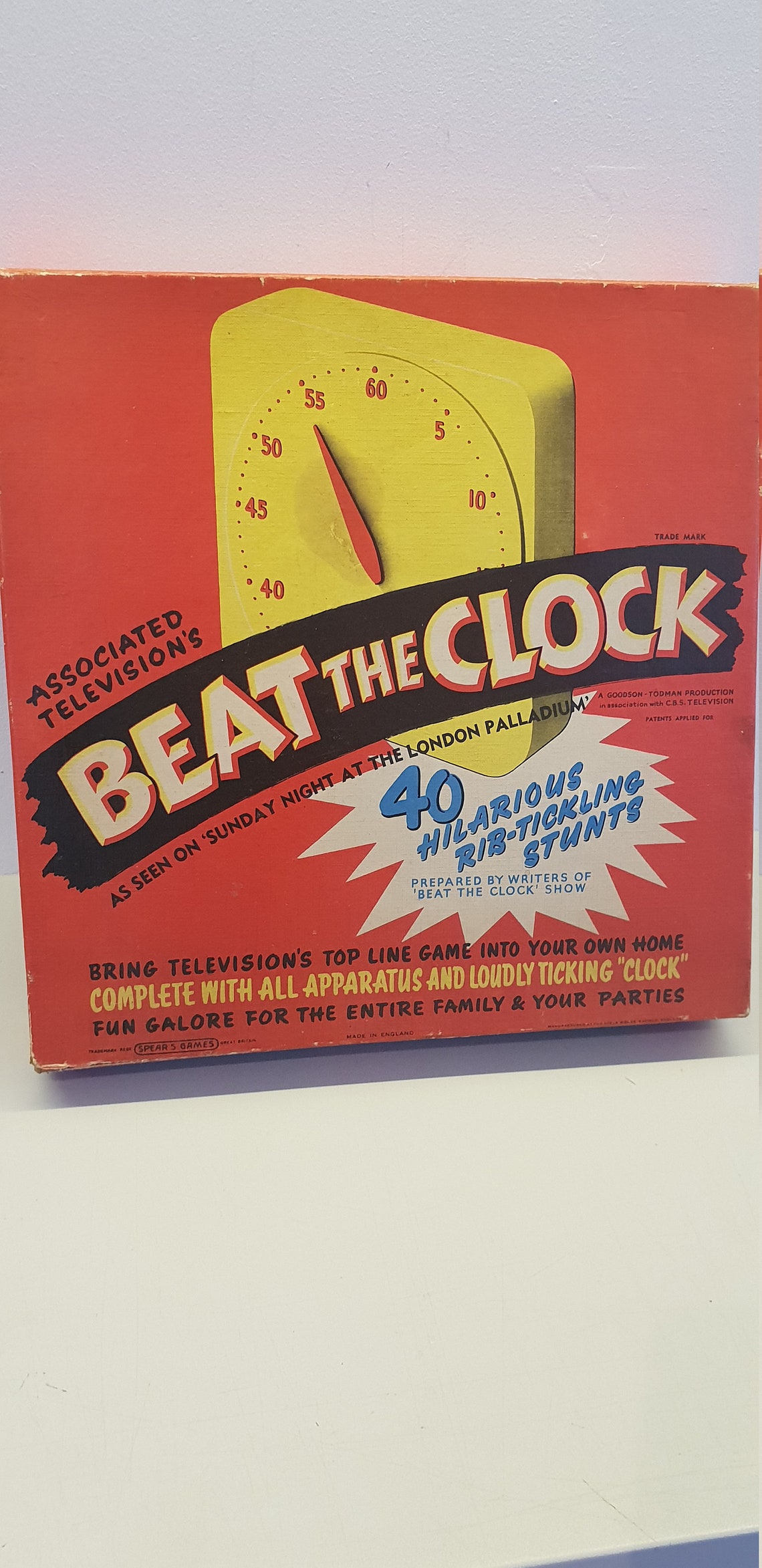 Beat The Clock Board Game Nr Complete Spear's Games Etsy