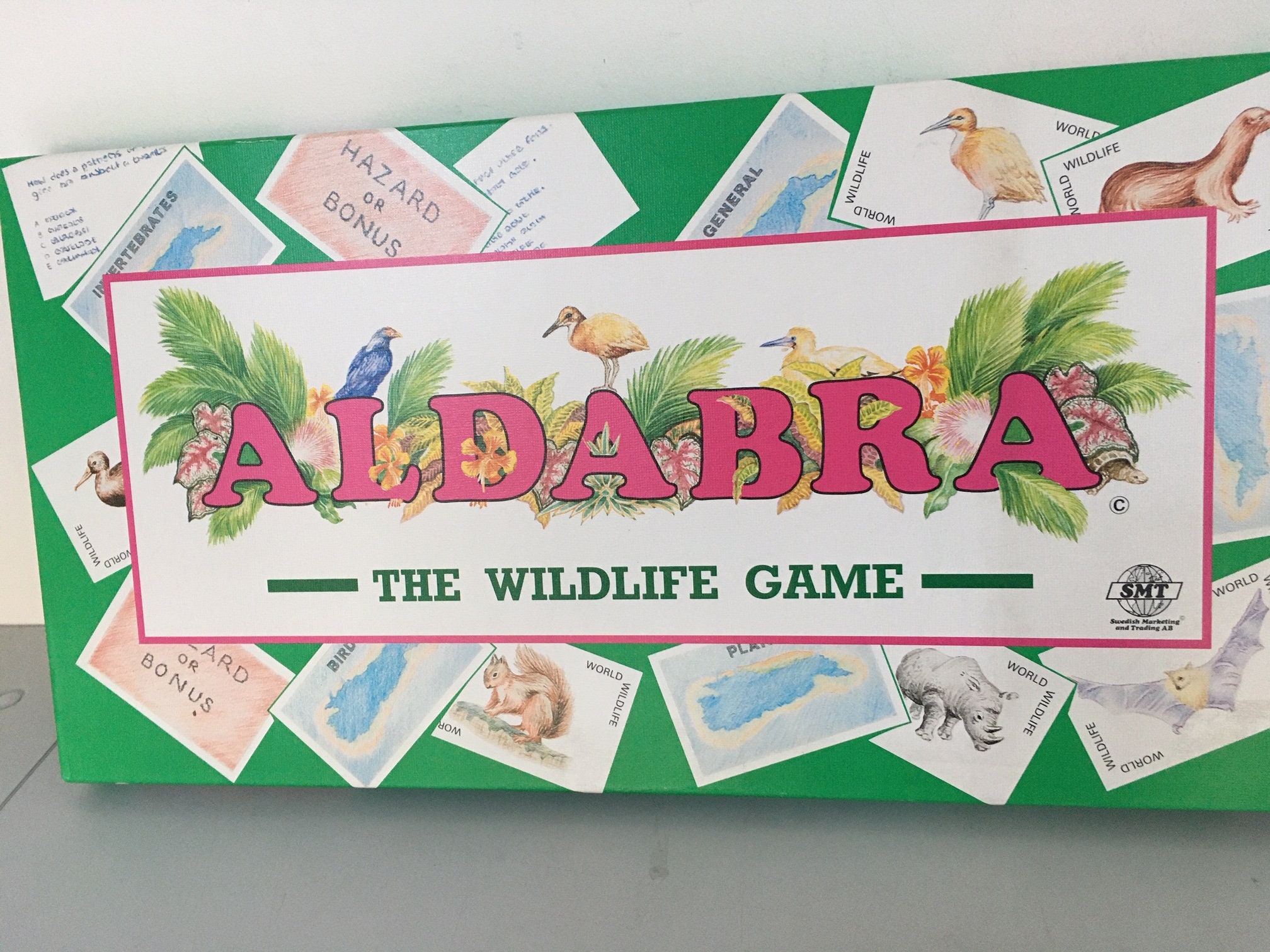 Aldabra Vintage Wildlife Board Game Rare Made By SMT