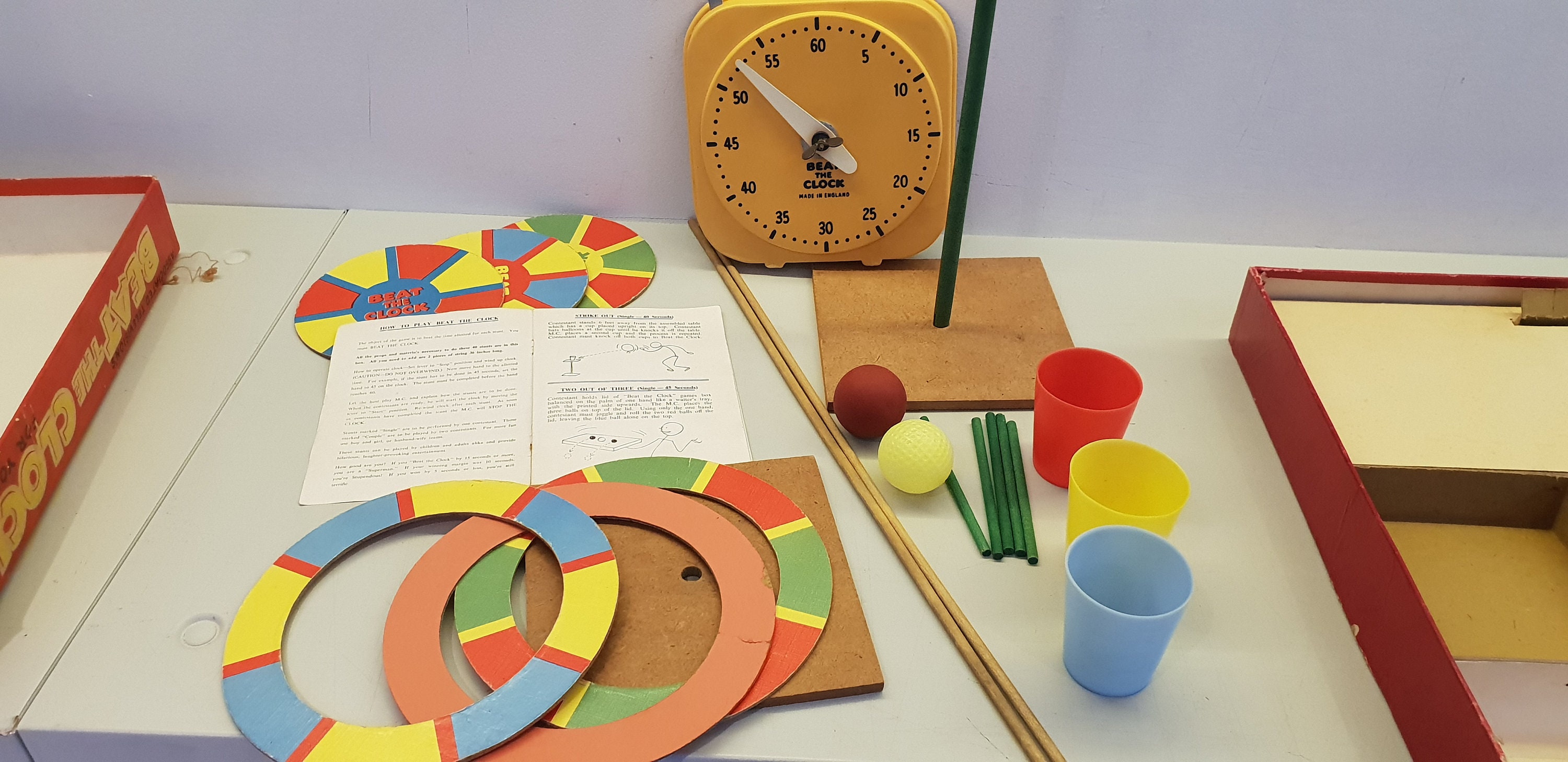 Beat The Clock Board Game Nr Complete Spear's Games Etsy