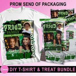 Prom Send off Treat Bundle ,Prom Water Label, Prom candy bar, 2025 Prom Chip Bag Template, Prom Send Off Party Favor, Editable In Canva