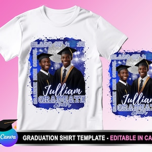 Graduation T Shirt Design,  Editable in canva, 2025 Graduation Family T Shirt Design Template, Perfect for Sublimation, Sublimation DTF