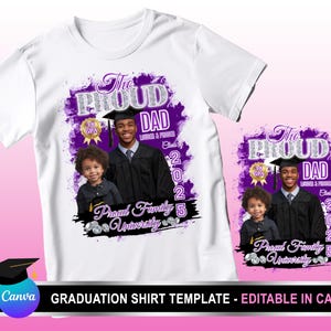 Graduation Proud Family T Shirt Design, Proud Family High School, Graduation Shirt Template,  Editable in Canva, 2025, Senior Shirt