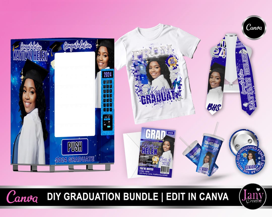 Graduation Bundle Design, Grad Stole Sash, Graduation Magazine ...
