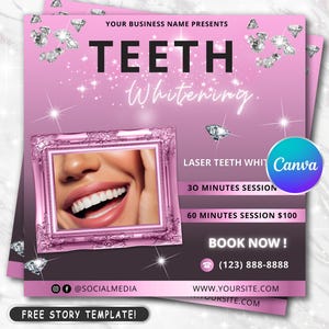 Folleto de blanqueamiento dental, Oferta de blanqueamiento dental, Folleto de precios de dientes, Capacitación en blanqueamiento dental, Folleto para dentistas, Folleto de dientes