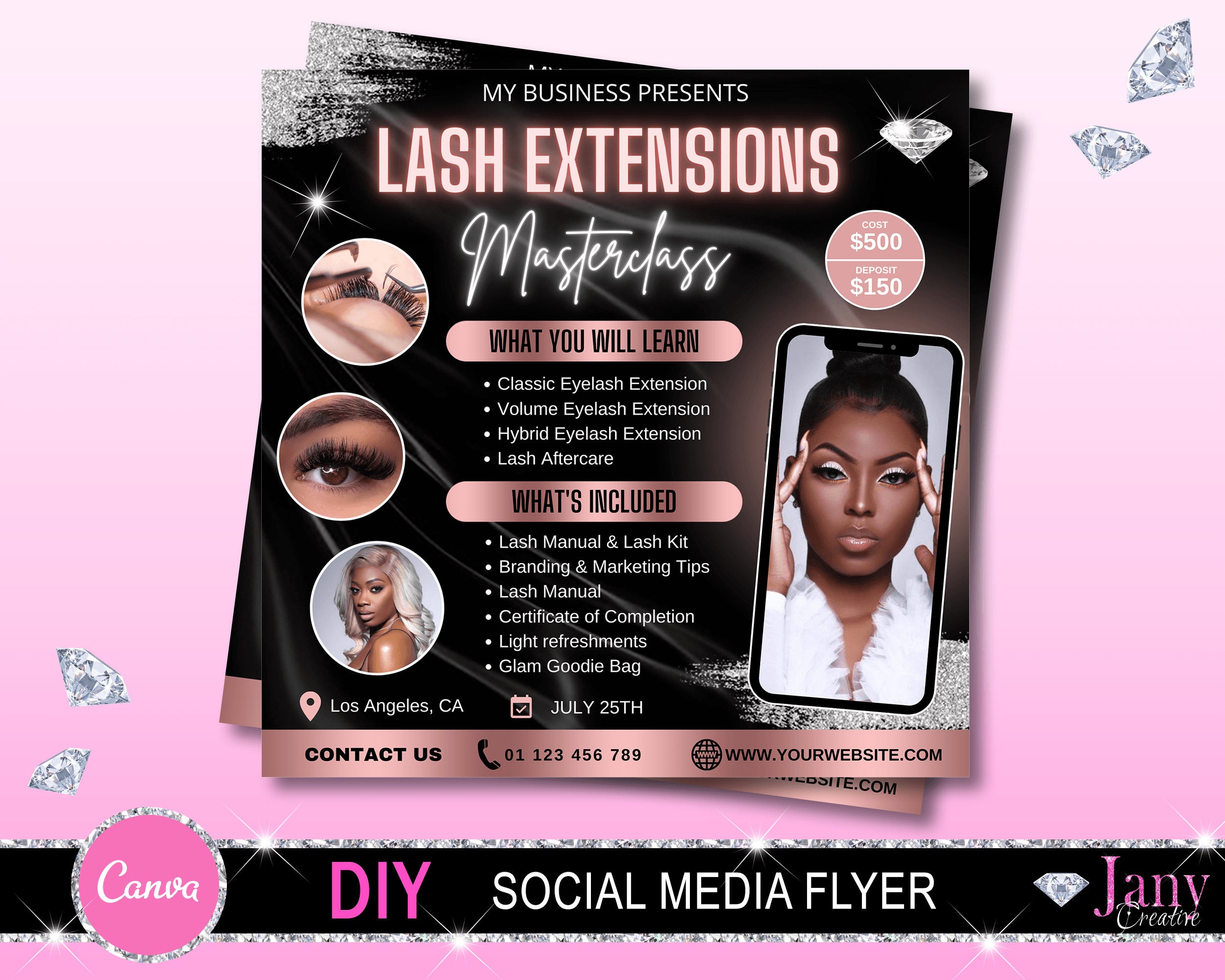 Lash Training Flyer Lash Class Flyer Lash Extension Flyer Etsy