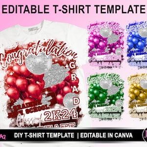 卒業Tシャツテンプレート、誇り高き家族の卒業デザイン、2025年卒業ファミリーシャツ、ボーナスデザイン、昇華転写、DTFまたはDTGに最適