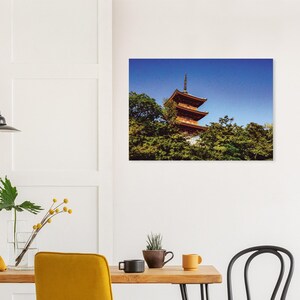 Stupendo poster della pagoda di Kyoto / Arte murale fotografica semi-lucida