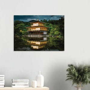 Kinkaku-Ji Temple Landscape Photography Print – Serene Kyoto Wall Art