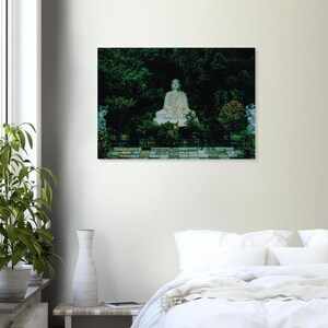 Buddha in Marmor Berge Poster - Serene Vietnamesische Fotografie - Semi-Glossy Print