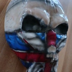 Harley davidson Custom ghost rider horn cover  Iron maiden tribute .