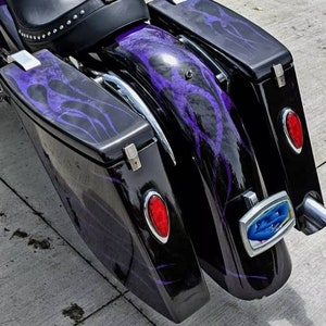 Custom saddle bags and Stretched fender  for Honda shadow models. And metric models
