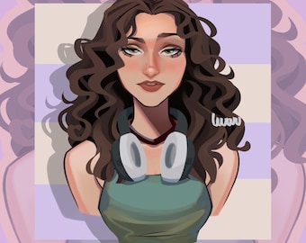 Custom Cartoon Icon from Photo: Personalized Digital Art (Digital Download)