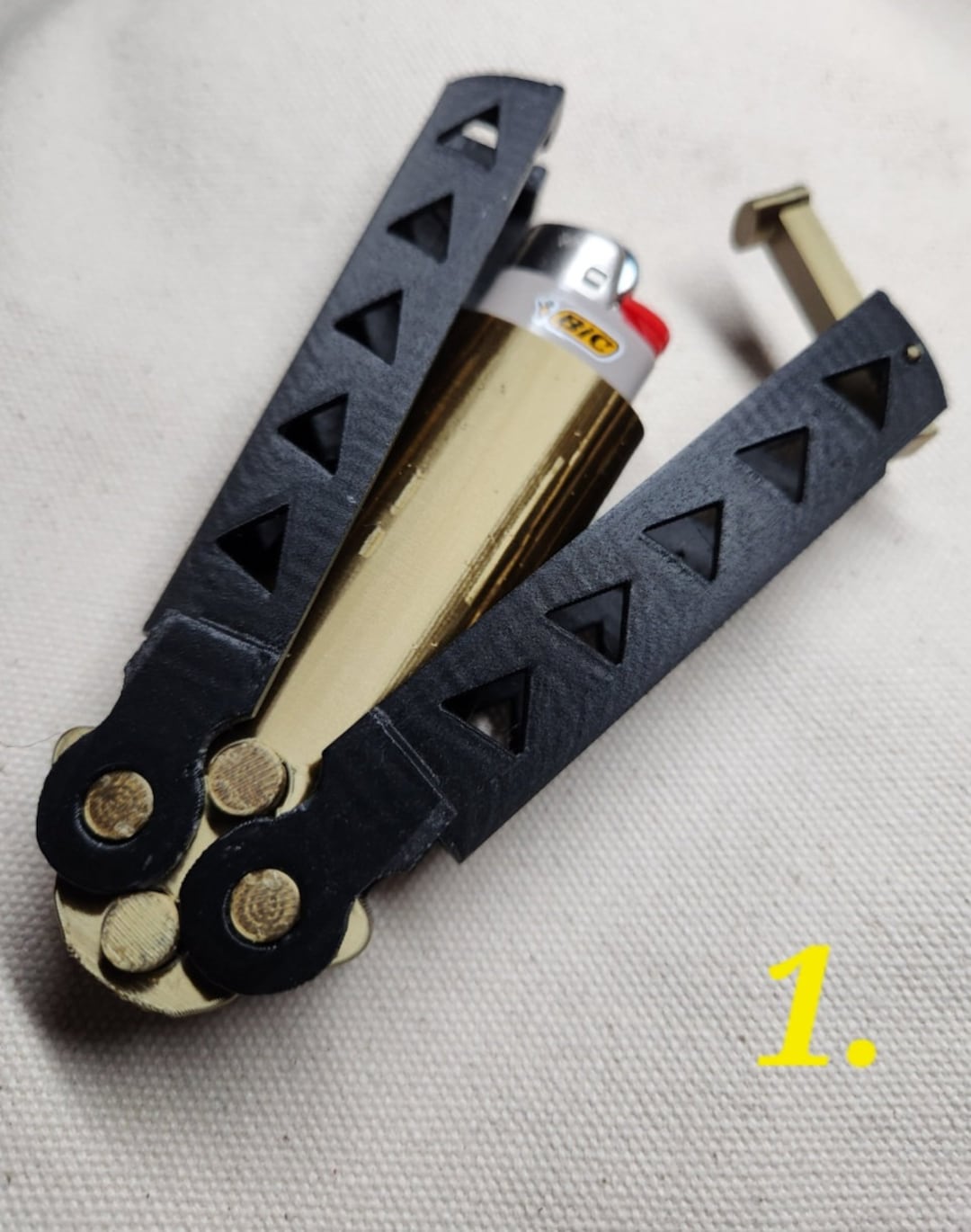 BIC Lighter Balisong Holder Etsy