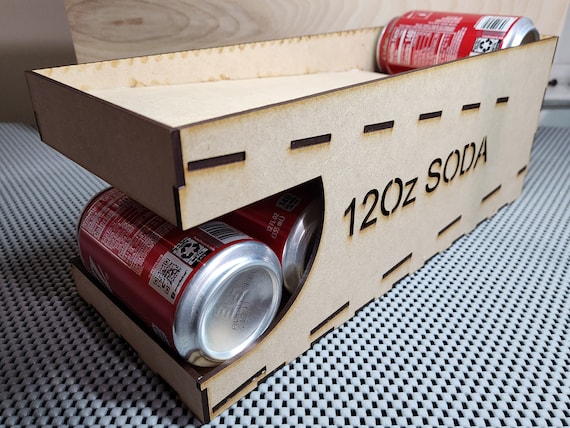 12 Oz Soda Can Organizer Laser Cut 