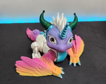 3D Printed Unicorn Dragon | Articulated Fantasy Figurine | Mythical Creature Collectible | Unicorn Gift | Dragon Lover Statue | RPG Tabletop