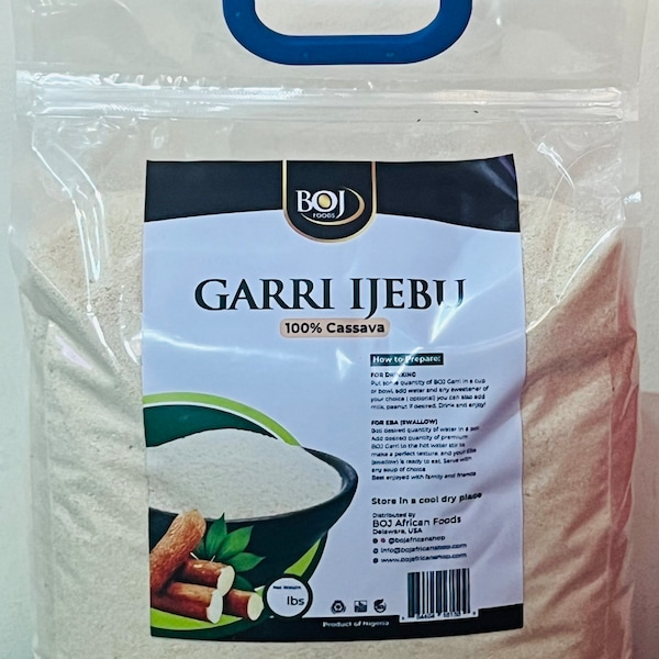 Gari ijebu- clean, stone and dirt free- 4lbs & 10lbs . Free Shipping