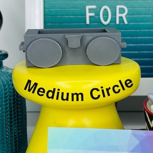 Medium Circle Doll Glasses Template, Wire Glasses Template, Amigurumi Glasses Template, 3D Printed Glasses Mold, Crochet Glasses