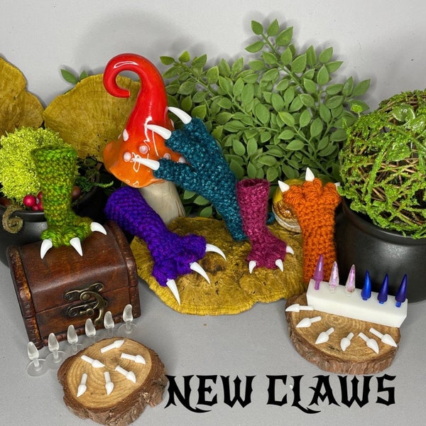 Claws for Amigurumi, Dragon Claws, Claws for Crochet, Claws for Knitting