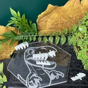 Dents de vélociraptor pour amigurumi, dents au crochet, dents pour crochet, dents pour tricot, dents pour peluches