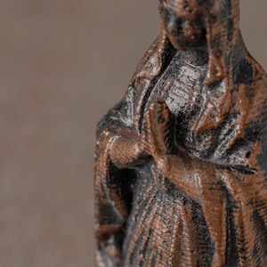 CHRISTMAS GIFT, Virgin Mary Statue, Bronze Tumbled Appearance, Madonna Statue, Strong Marble Dust For Blessing Home, Mother Mary Figurine