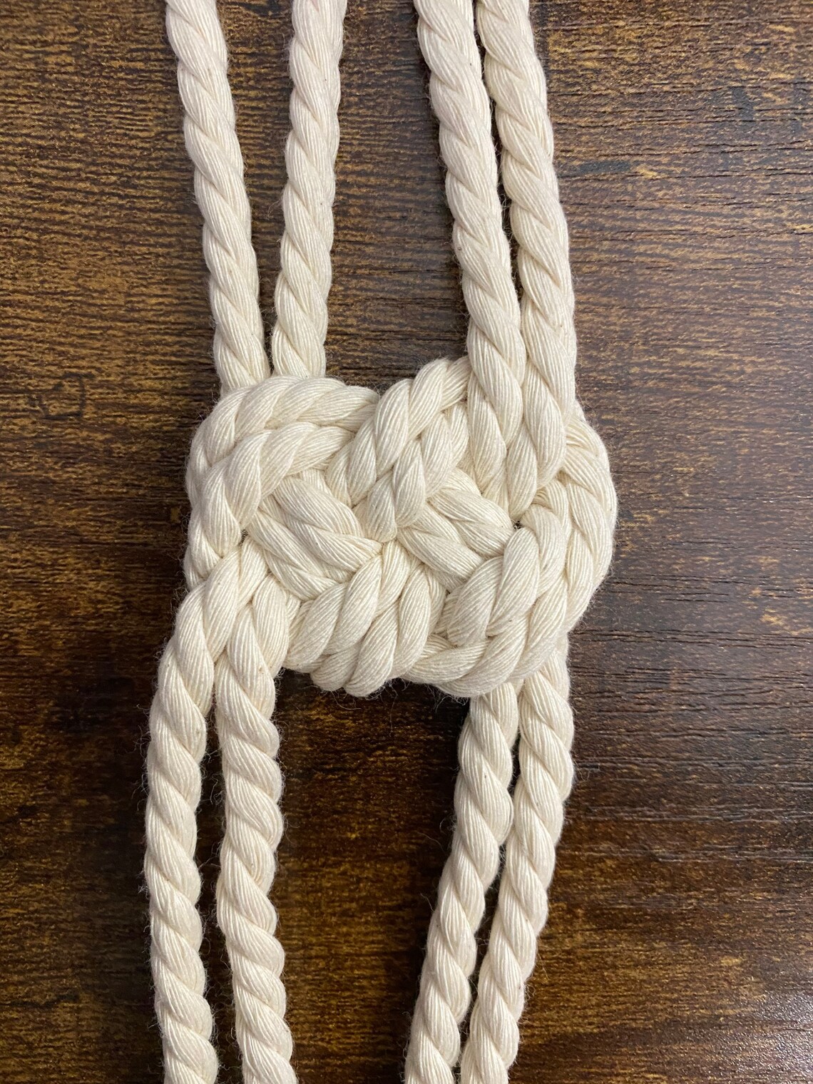 Macrame Josephine Knot hanger Etsy