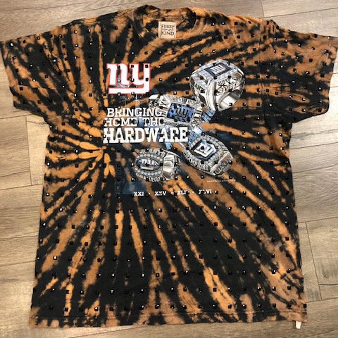 Vintage Tie Dye Studded NY GIANTS T-SHIRT 