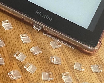 Clear USB-C Dust Plug: Kindle/Switch Charger Port Protector
