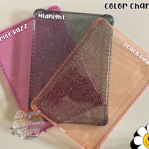 Glitter Kindle Paperwhite Case: Transparent Shockproof Gel, (11th Gen 6.8in)