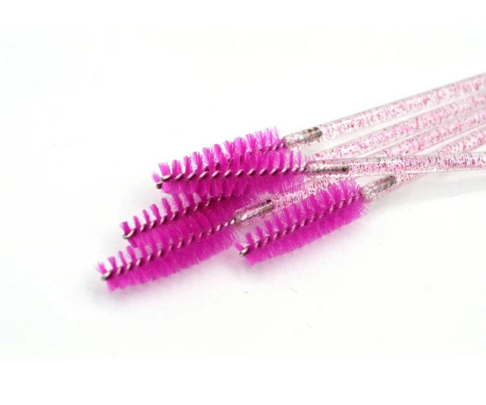 Pink Glitter Spoolie Eyelash Spoolie Eyelash Brushes Etsy