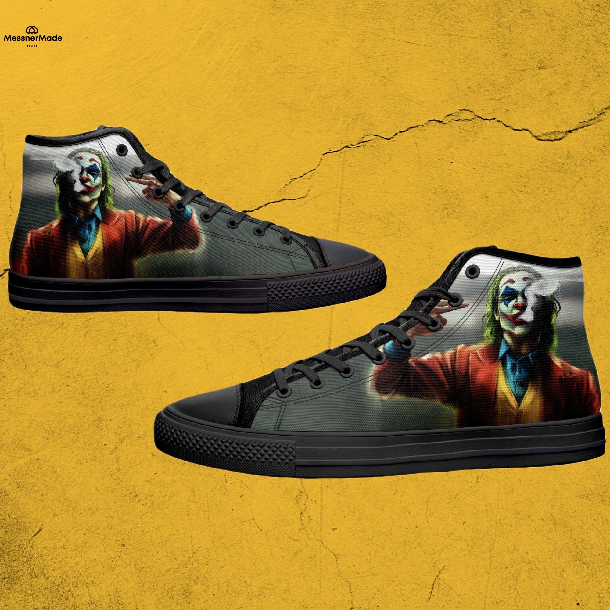 Joker Dc Comics Film Scarpe hightop canvas per i fan | Etsy
