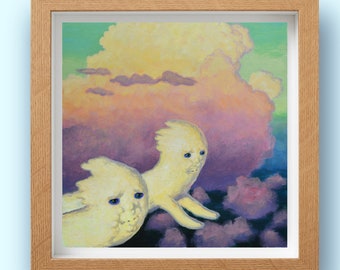 Piffil - Surreal Sci-Fi Cloud People Print of Original Painting