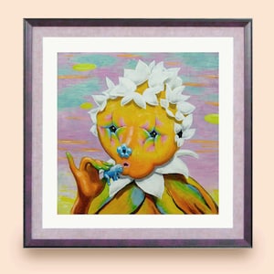 Weird funny art print - &quot;Flissip&quot;  This is a surreal, sci fi digital print