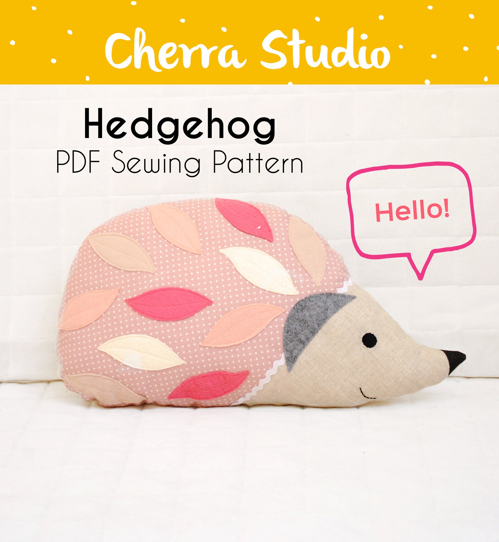 Plush Sewing Pattern PDF Sewing Pattern for Toy PDF Sewing Pattern for ...