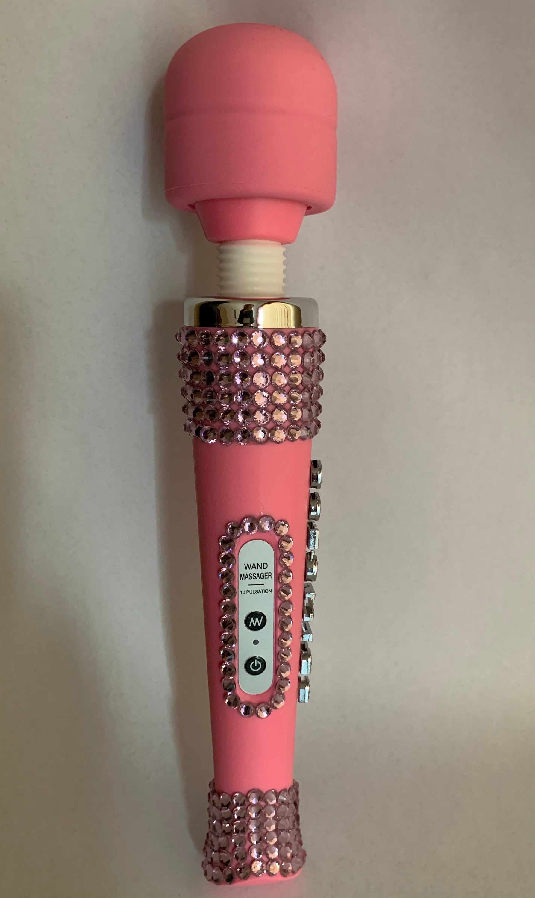 Pink Rhinestone Embellished Wand Vibrator - Etsy