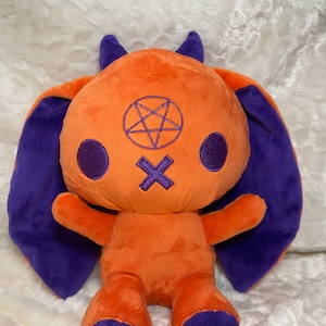 Orange Demon Bunny Plush