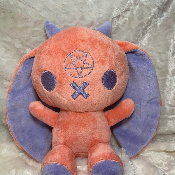 Light Orange Demon Bunny Plush