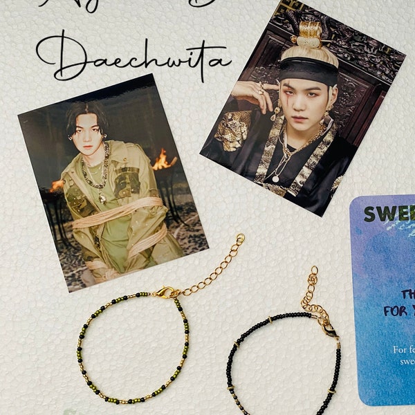 BTS AGUST D "DAECHWITA" Inspired Beads Bracelet