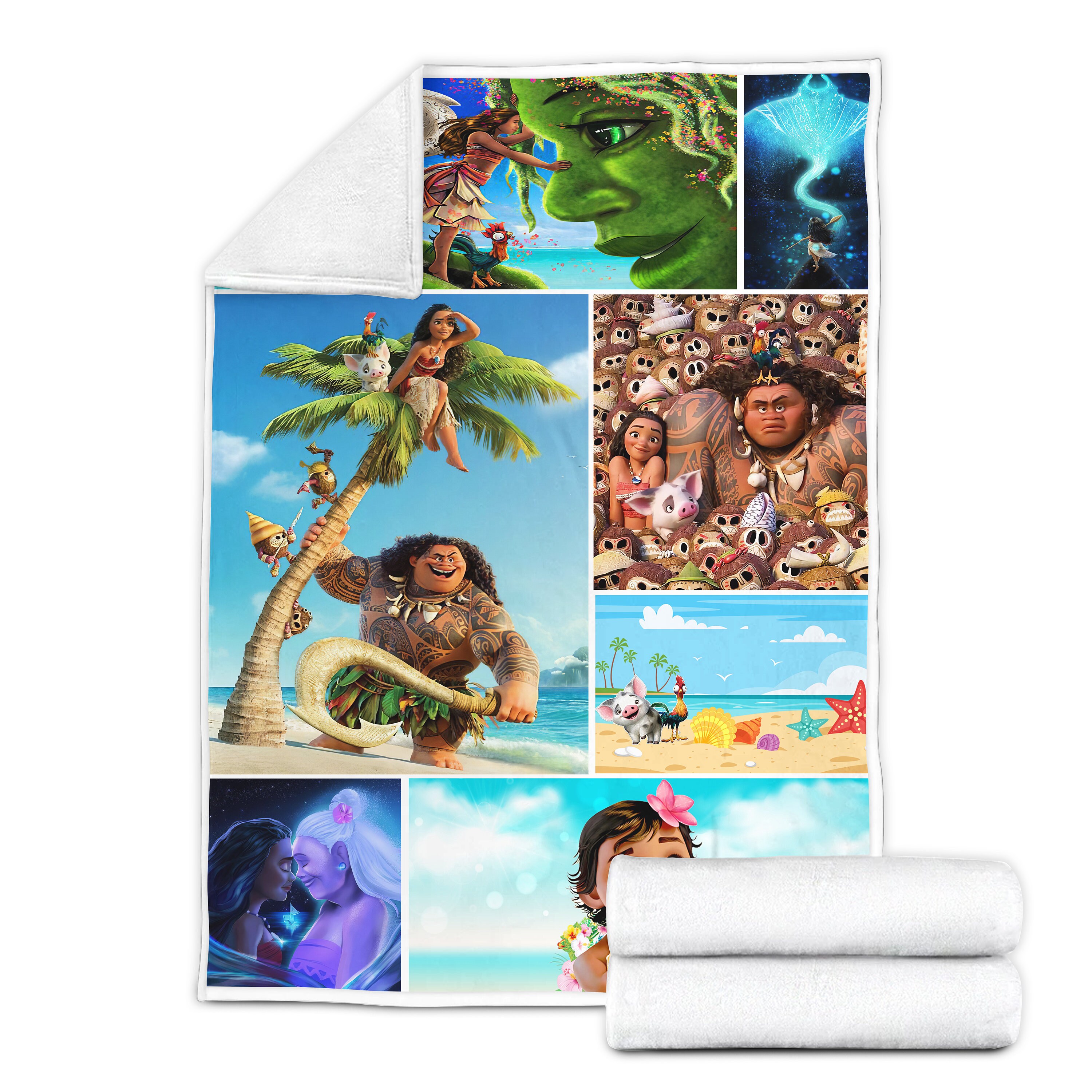 Moana Movie Cartoon Blanket Moana Blanket Disney Movie Etsy