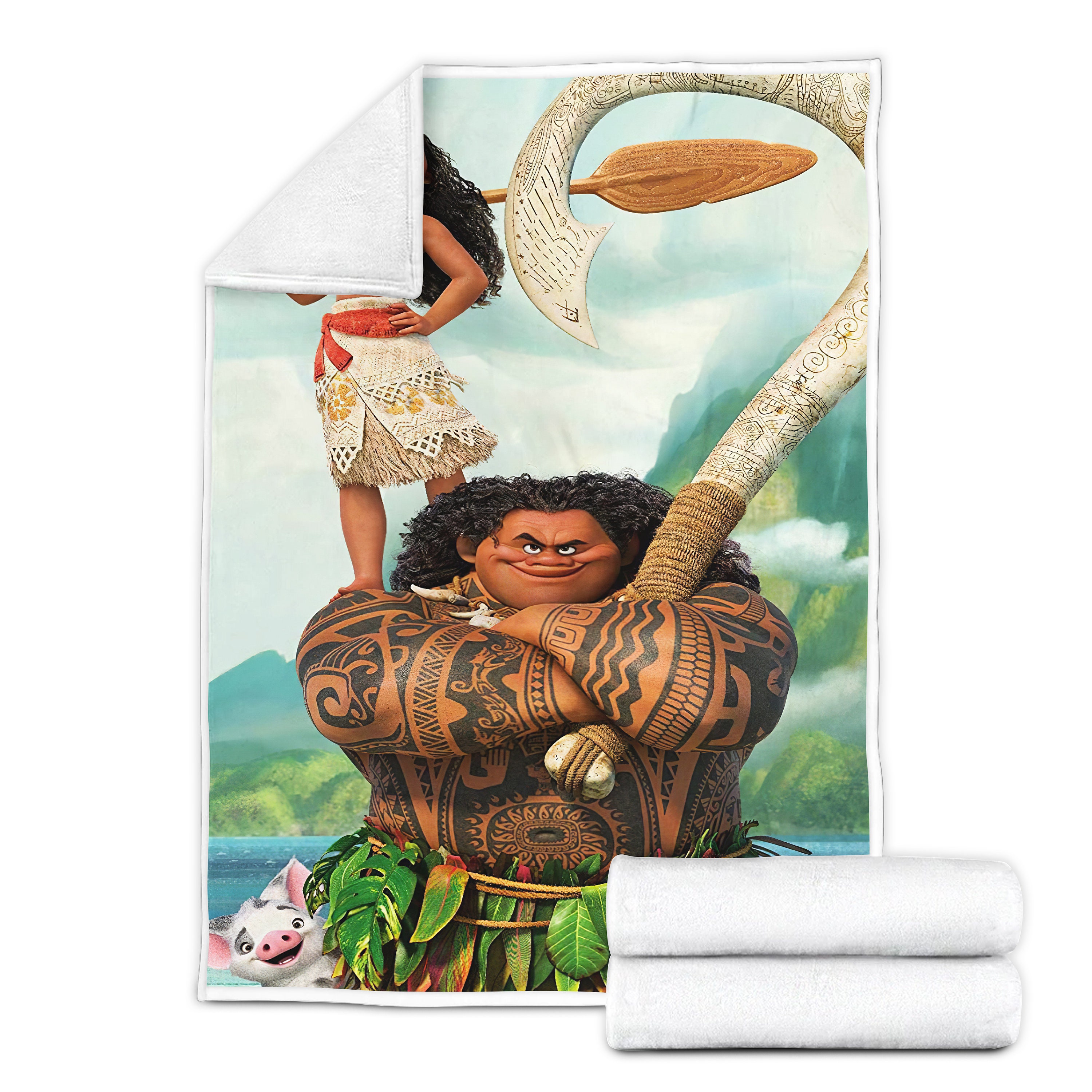 Disney Moana Blanket Moana Character Blanket Disney Moana Etsy