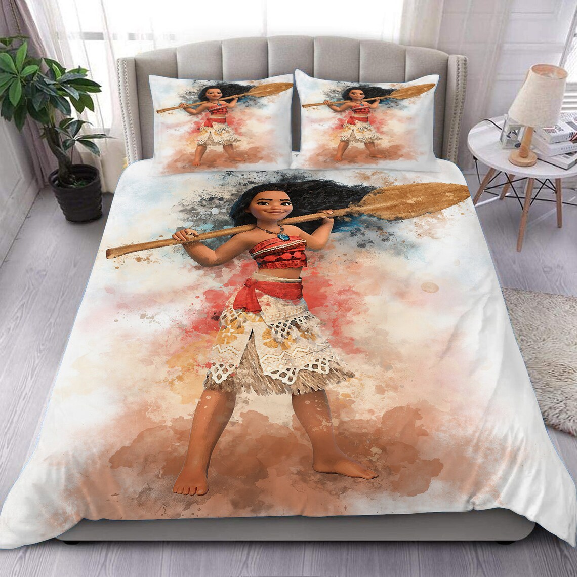 Moana Character Bedding Set Funny Moana Bedding Set Gift Etsy