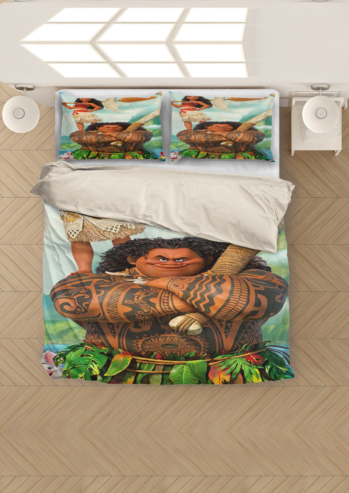 Disney Moana Bedding Set Moana Character Bedding Set Etsy