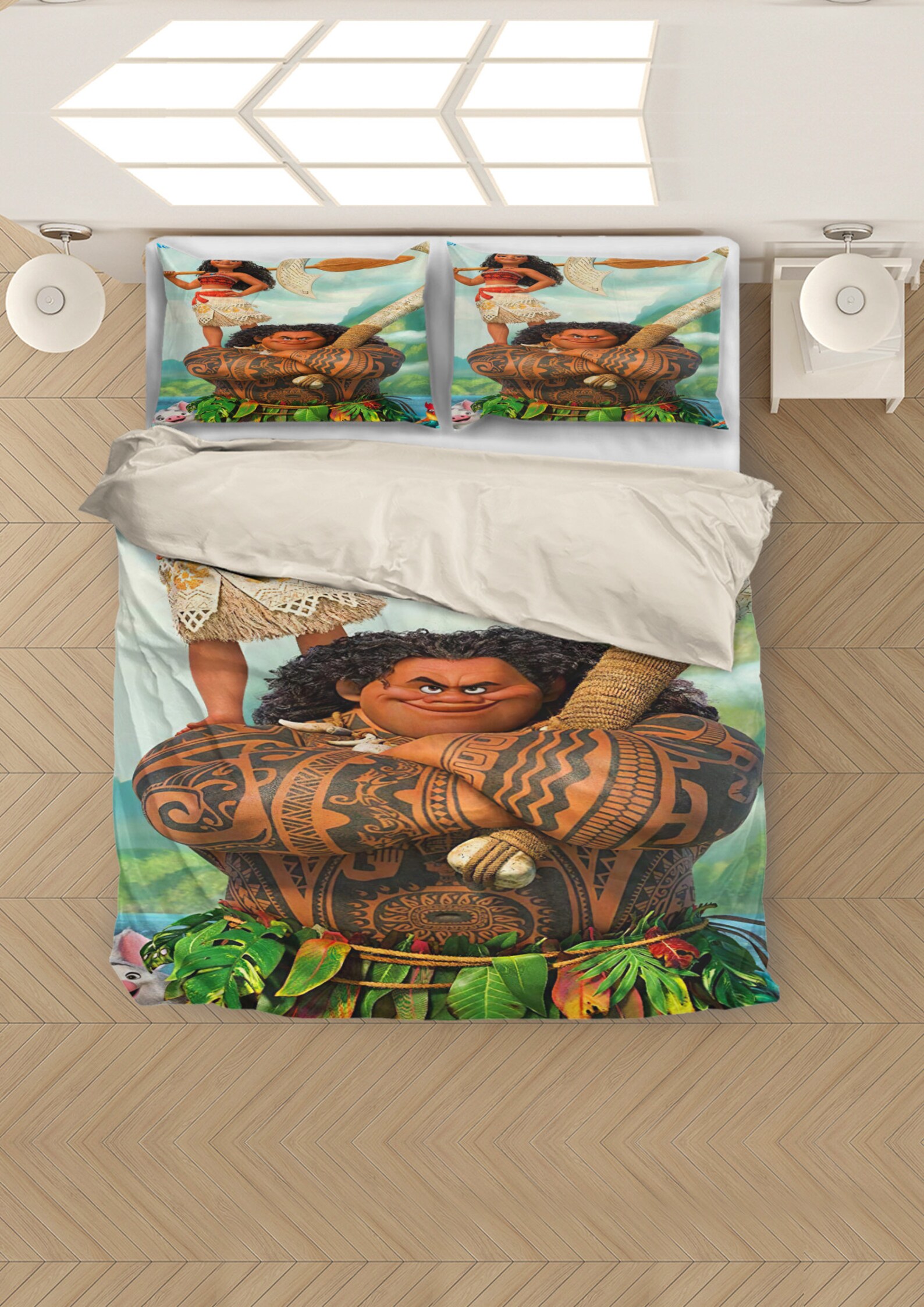 Disney Moana Bedding Set Moana Character Bedding Set Etsy