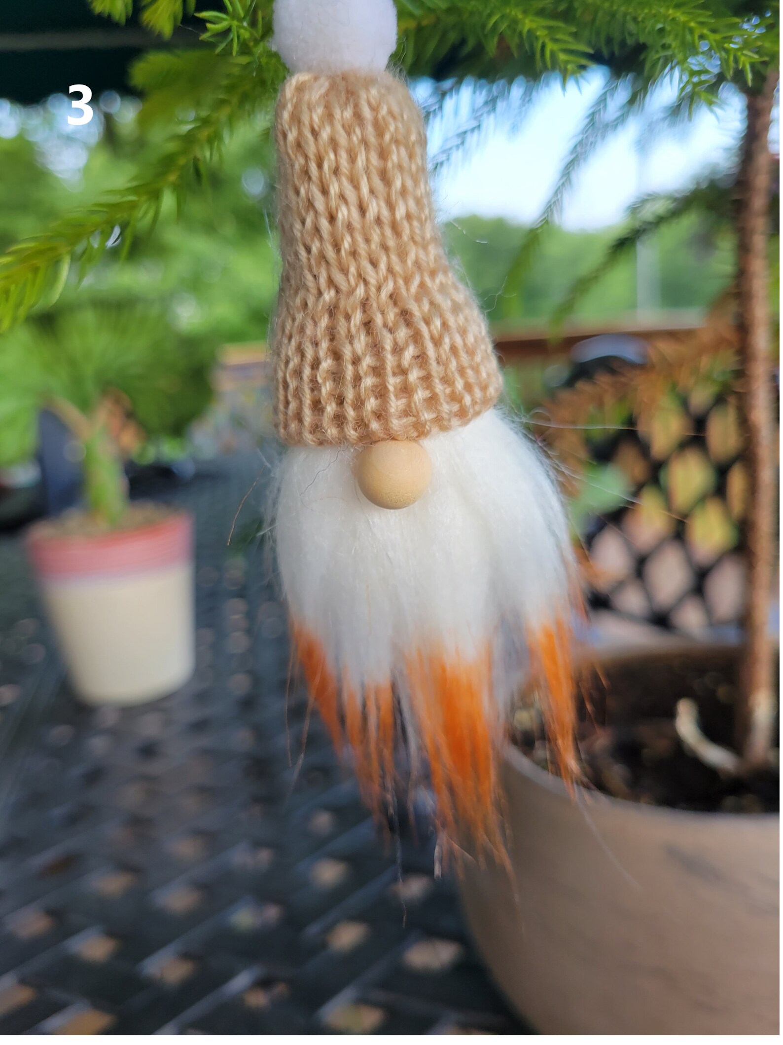 Wine Cork Gnomes Tier Shelf Package Tag Hanging Ornament Etsy