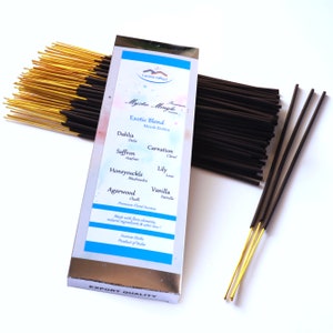 Exotic Blend Incense Sticks | Artisan Blend Premium Hand-dipped Incense | 75 grams