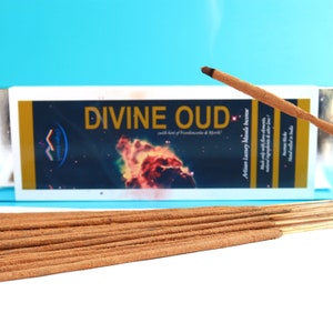 Divine Oud Hand-rolled Masala Incense Sticks | Agarwood with a hint of Frankincense & Myrrh | Artisan Luxury Masala Incense