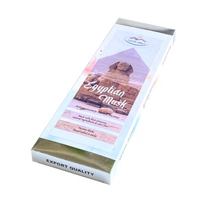Egyptian Musk Artisan Incense Sticks | with a hint of Vetiver & Patchouli | Handcrafted Masala Incense | Divine Scent | Natural